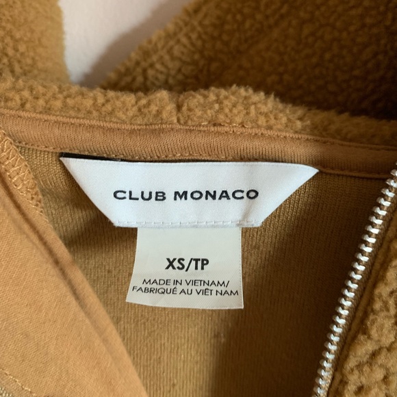 Club Monaco Teddy Quarter Zip Hoodie - Picture 3 of 7